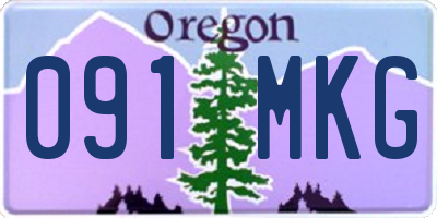 OR license plate 091MKG