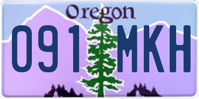 OR license plate 091MKH