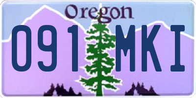 OR license plate 091MKI