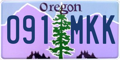 OR license plate 091MKK