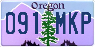 OR license plate 091MKP