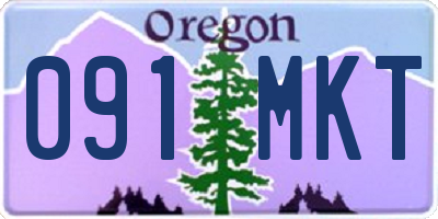 OR license plate 091MKT