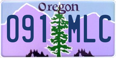 OR license plate 091MLC