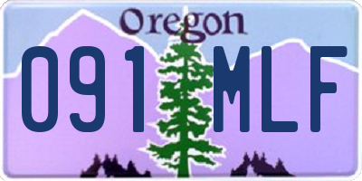 OR license plate 091MLF