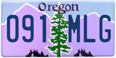OR license plate 091MLG