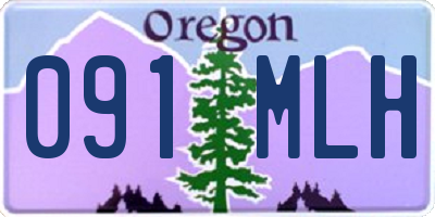 OR license plate 091MLH