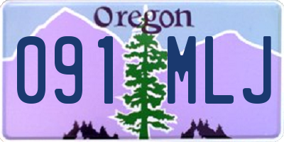 OR license plate 091MLJ