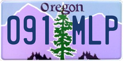 OR license plate 091MLP
