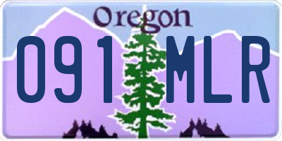 OR license plate 091MLR
