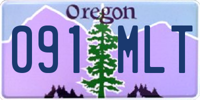 OR license plate 091MLT