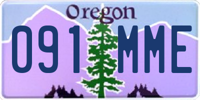 OR license plate 091MME