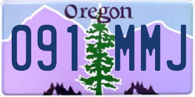 OR license plate 091MMJ