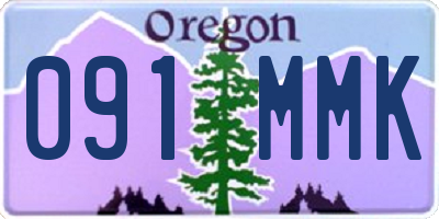 OR license plate 091MMK