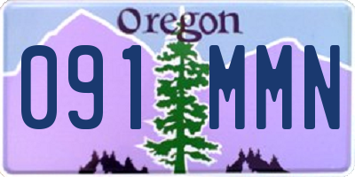 OR license plate 091MMN