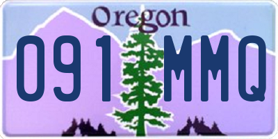 OR license plate 091MMQ