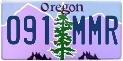 OR license plate 091MMR