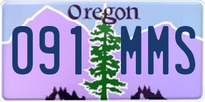 OR license plate 091MMS