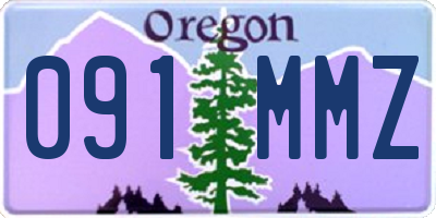 OR license plate 091MMZ