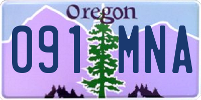 OR license plate 091MNA