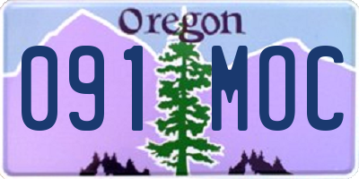 OR license plate 091MOC