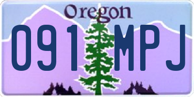 OR license plate 091MPJ