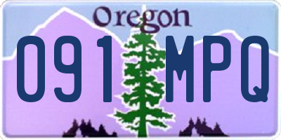 OR license plate 091MPQ