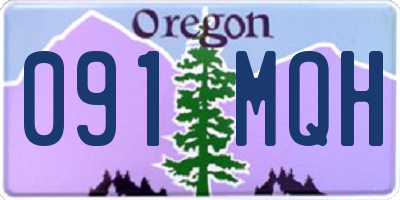 OR license plate 091MQH