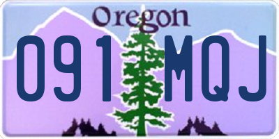 OR license plate 091MQJ
