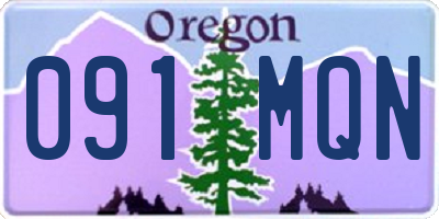 OR license plate 091MQN