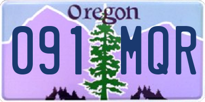 OR license plate 091MQR