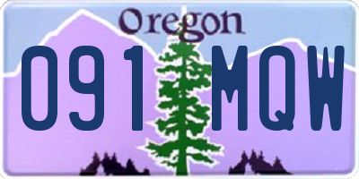 OR license plate 091MQW