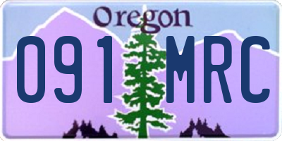 OR license plate 091MRC