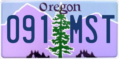 OR license plate 091MST
