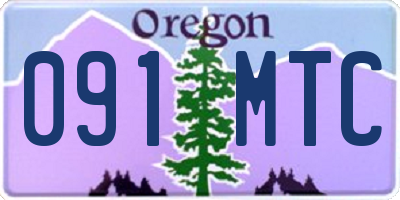 OR license plate 091MTC
