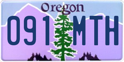 OR license plate 091MTH