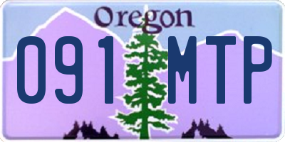 OR license plate 091MTP