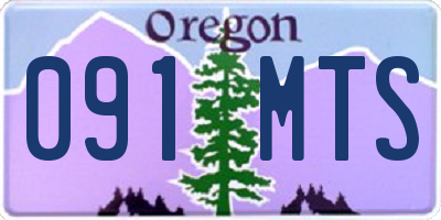 OR license plate 091MTS