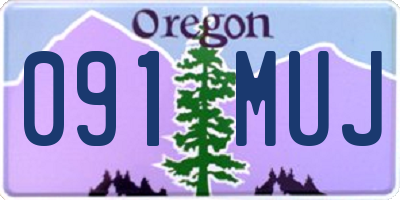 OR license plate 091MUJ