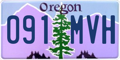 OR license plate 091MVH
