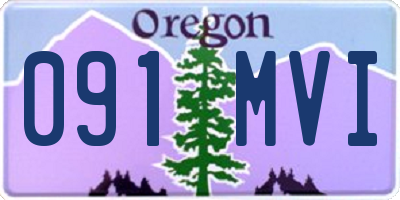 OR license plate 091MVI