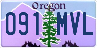 OR license plate 091MVL