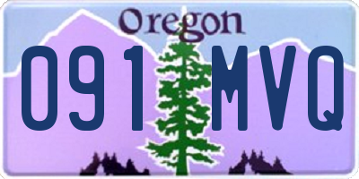 OR license plate 091MVQ