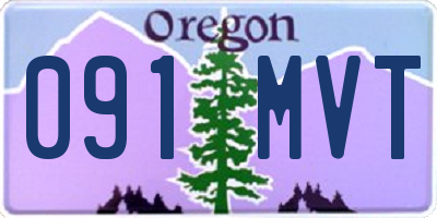 OR license plate 091MVT