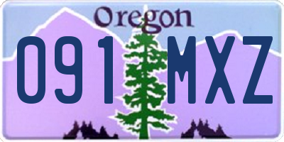 OR license plate 091MXZ