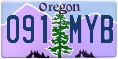 OR license plate 091MYB