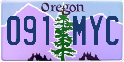 OR license plate 091MYC