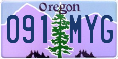 OR license plate 091MYG