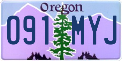 OR license plate 091MYJ