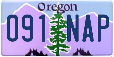 OR license plate 091NAP