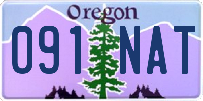 OR license plate 091NAT